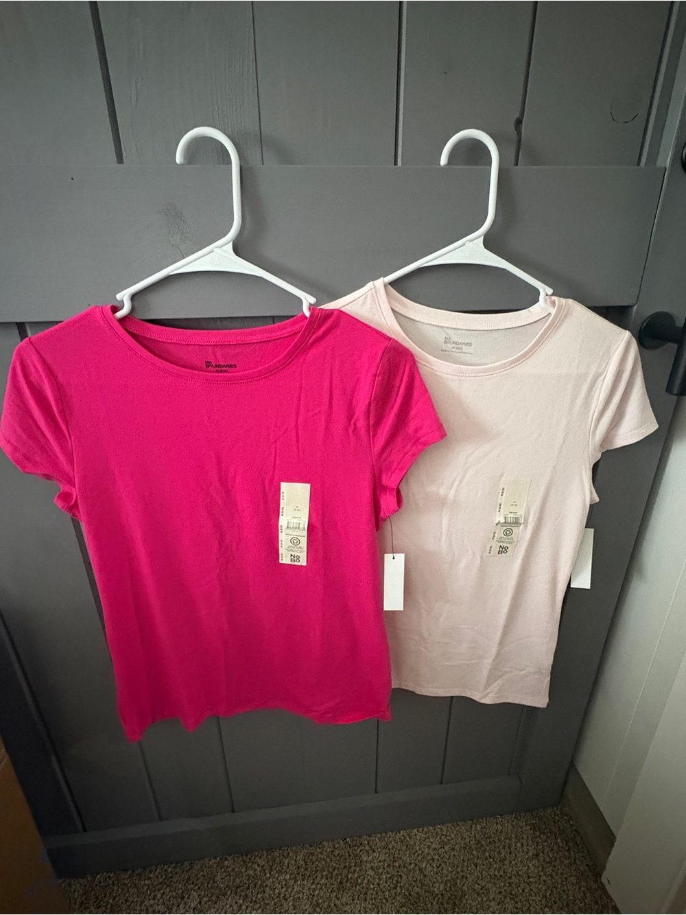 No Boundaries Bright Pink Crew Neck Tee